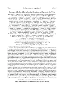 Progress of Indirect Drive Inertial Confinement Fusion in the Us