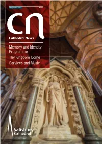 Memory and Identity Programme Thy Kingdom Come Services and Music