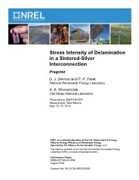 Stress Intensity of Delamination in a Sintered-Silver Interconnection Preprint D