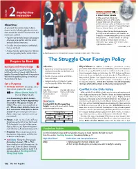 The Struggle Over Foreign Policy