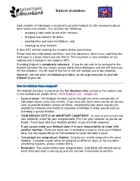 Kiddush Guidelines 2019.1