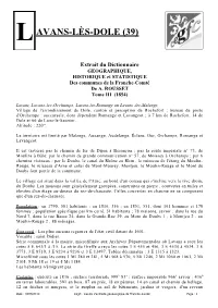 Lavans-Lès-Dole