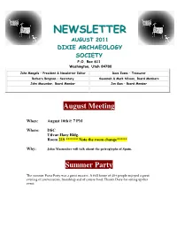 Newsletter Editor Dave Evans – Treasurer Barbara Bergman – Secretary Susannah & Mark Nilsson, Board Members John Macumber, Board Member Jon Gum – Board Member