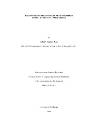 USE of HIGH-STRENGTH STEEL REINFORCEMENT in SHEAR FRICTION APPLICATIONS by Gabriel Augusto Zeno B.S. in Civil Engineering, Univ