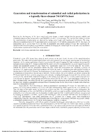 Generation and Transformation of Azimuthal and Radial Polarization in a Typically Three-Element Nd:Gdvo4 Laser