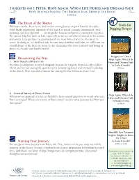 Insights on 1 Peter: Hope Again: When Life Hurts and Dreams Fade J Hope Beyond Failure: the Broken Man Behind the Book I 1 Peter