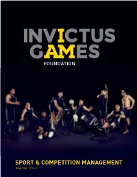 Invictus Games 2017 General Rules and Competition Format.Pdf