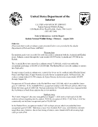 Kodiak NWR Activity Report