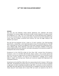 53Rd TEST and EVALUATION GROUP