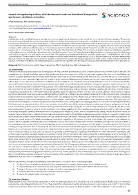 Impact of Supplanting of Flour with Mushroom Powder on Nutritional Composition and Sensory Attributes of Cookies