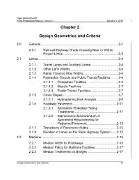 Chapter 2 Design Geometrics and Criteria