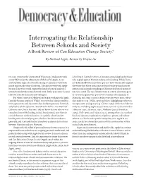 Interrogating the Relationship Between Schools and Society a Book Review of Can Education Change Society?