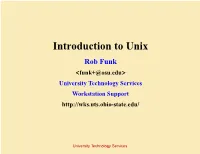 Introduction to Unix