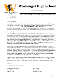Senior Project Timeline