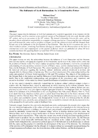 The Sultanate of Aceh Darussalam As a Constructive Power