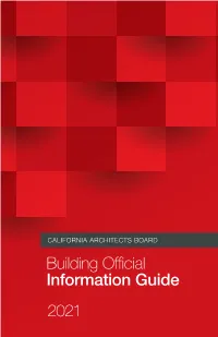 2021 Building Official Information Guide