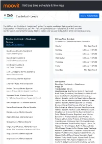 X60 Bus Time Schedule & Line Route
