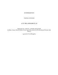 Fourth Section Partial Decision As to The