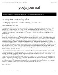 Hit a High Point in Standing Splits