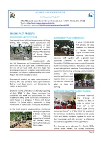Second Pilot Projects Acholi Cap Newsletter