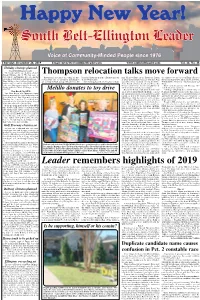 South Belt-Ellington Leader, Thursday, December 26, 2019 South Belt Chamber Honors Outstanding Students for November