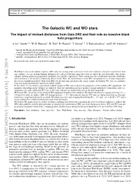 The Galactic WC and WO Stars the Impact of Revised Distances from Gaia DR2 and Their Role As Massive Black Hole Progenitors