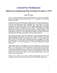 23-Inning Tie Game in 1919