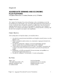 AGGREGATE DEMAND and ECONOMIC FLUCTUATIONS Principles of Economics in Context (Goodwin, Et Al.), 2Nd Edition