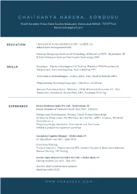 K C Harsha Cv