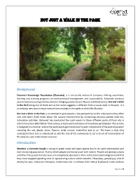 Not Just a Walk in the Park