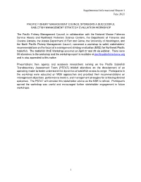 Supplemental Informational Report 5 June 2021