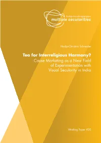 Tea for Interreligious Harmony? Cause Marketing As a New Field of Experimentation with Visual Secularity in India