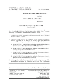 Affidavit of Kieran Mulvaney