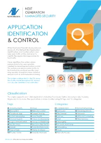 Application Identification and Control