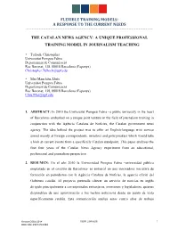 Flexible Training Models: a Response to the Current Needs