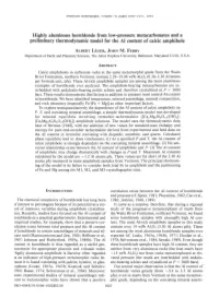 Highly Aluminous Hornblende from Low-Pressure Metacarbonates And