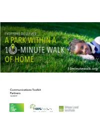 Communications Toolkit Partners 10/2017 Communications Toolkit