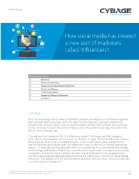 How Social Media Has Created a New Sect of Marketers