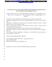 The Telomerase Reverse Transcriptase (TERT) and P53