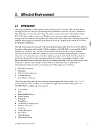 3. Affected Environment