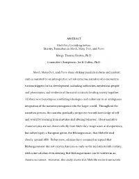 ABSTRACT Melville''s Unfolding Selves: Identity Formation in Mardi