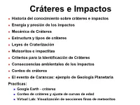 Cráteres E Impactos