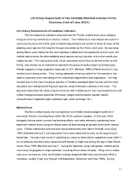 Life History Requirements of Four Candidate Fish Indicators Dependent on Lake Littoral Habitat