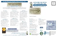 Lizzadro Museum Programs Winter Calendar 2011 Lizzadro Museum of Provides Program Educational and Entertaining This