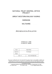 National Trust Central Office Project Great Western Railway Works