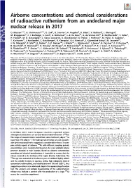Nuclear Release in 2017