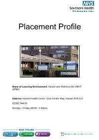 Placement Profile