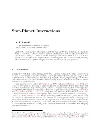 Star-Planet Interactions