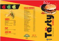 Tasty Gallos New Menu
