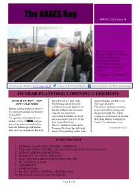The RAGES Rag SPRING 2020, Issue 74